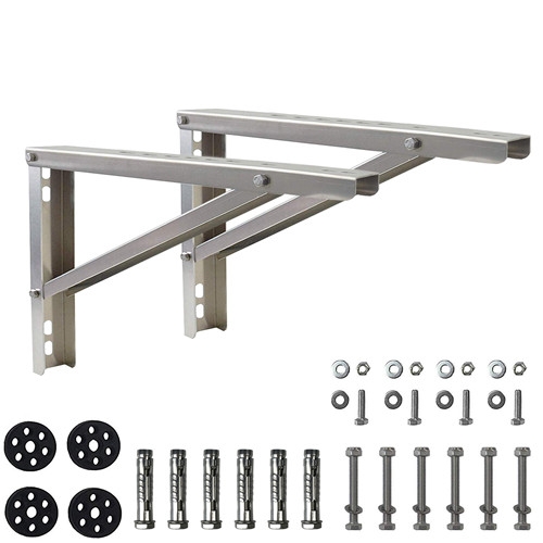 Wall Mounting AC Brackets, Aluminium Alloy Support for Mini Split Air Conditioner Condensing Units, 9000-36000 Btu Heat Pumps，26 5/8"x16" Bracket
