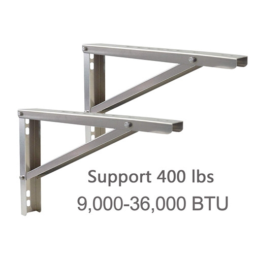 Wall Mounting AC Brackets, Aluminium Alloy Support for Mini Split Air Conditioner Condensing Units, 9000-36000 Btu Heat Pumps，26 5/8"x16" Bracket