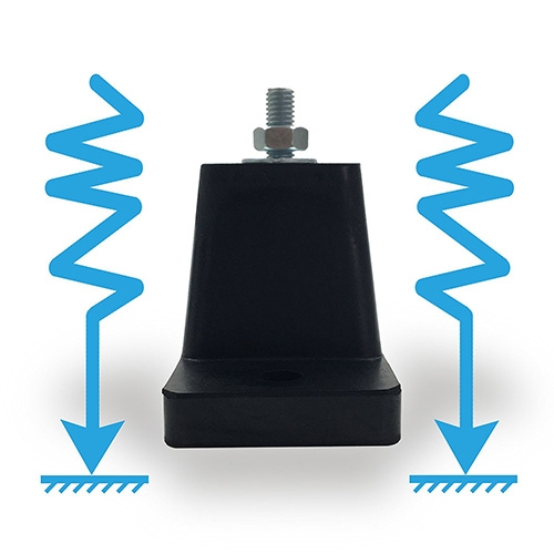 Vibration Absorbing Air Conditioner Rubber Mounting Brackets for Mini Spit AC Condensers